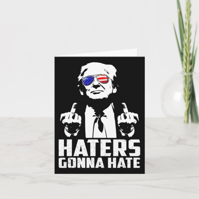 Roliga Haters Kommer Att Hata President Donald Tru Kort (Framsida)