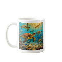 Roliga Havssköldpaddor Kaffemugg