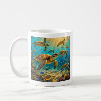 Roliga Havssköldpaddor Kaffemugg