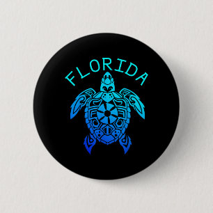 Roliga havssköldpadds-vibbar Florida strand sommar Knapp