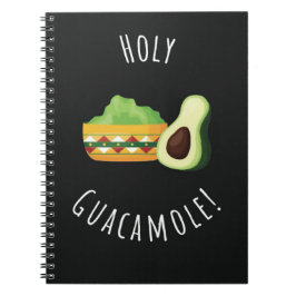 Roliga Heliga Guacamole-presenter Avokado Söt Fruk Anteckningsbok