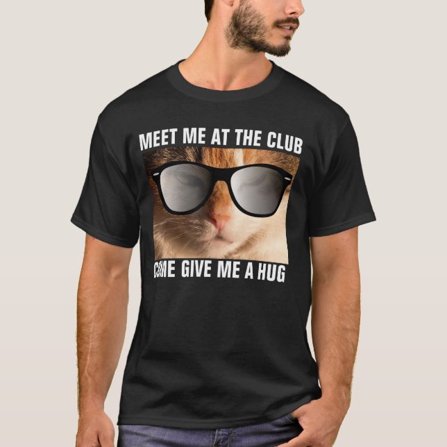 Roliga hip hopkattt-skjortor t shirt (Framsida)