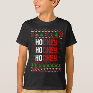 Roliga Ho Ho Ho Hockey Fula Jultröjor T Shirt