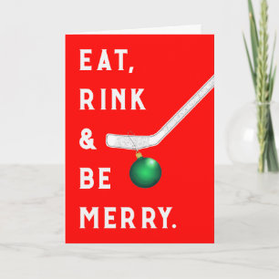 Roliga Hockey Julkort Helgkort