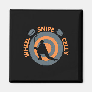 Roliga Hockeyfirande Hjul Snipe Celly Hockey Magnet