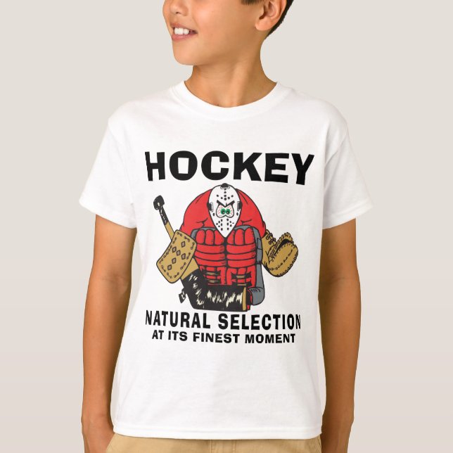 Roliga hockeyGoalieungar T-shirt (Framsida)
