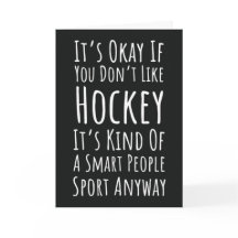 Roliga Hockeykort Sport Humor Citat