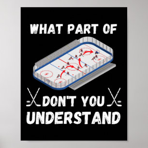 Roliga Hockeyskämt Rynkad Hippie Vilken Del Av Ho Poster