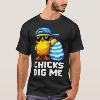 Roliga hönor gillar mig påsk småpojkar män glada t shirt