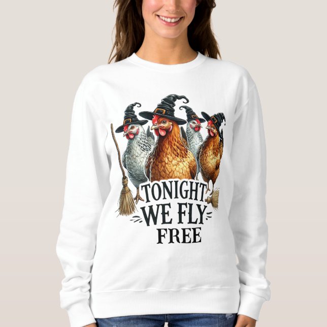 Roliga hönor Halloween  T Shirt (Framsida)