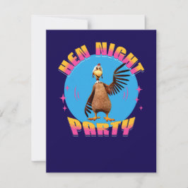 Roliga höns natt kyckling fest humor inbjudningar