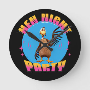 Roliga höns natt kyckling fest humor rund klocka