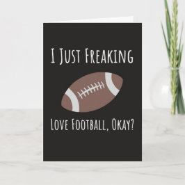 Roliga Höstfotbollskort För Kärleksspelare Fan Kort