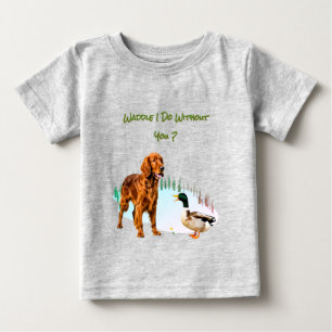 Roliga Hund Bebis Bästa vänner Djur T Shirt