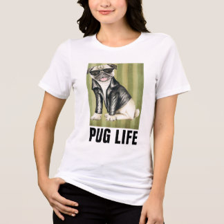 Roliga HUND T-Shirts, PUG LIV T Shirt
