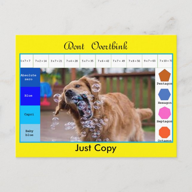 Roliga hund utbildande spel vykort (Framsida)