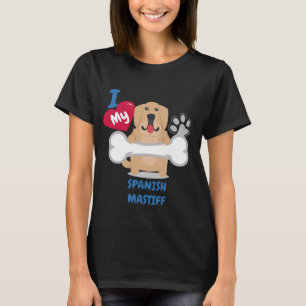 Roliga hundar för SPANSK för hundgåva för MAST T Shirt