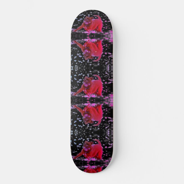 Roliga Hundar Mini Skateboard Bräda 18,5 Cm (Framsida)