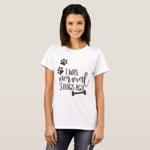 Roliga hundcitationstecken - "var jag det normala t shirt