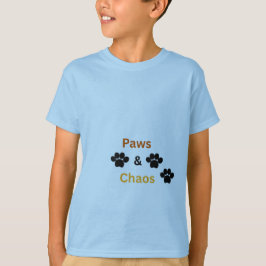 Roliga husdjur T-shirt för barn - Paws & Chaos