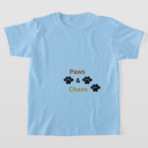 Roliga husdjur T-shirt för barn - Paws & Chaos