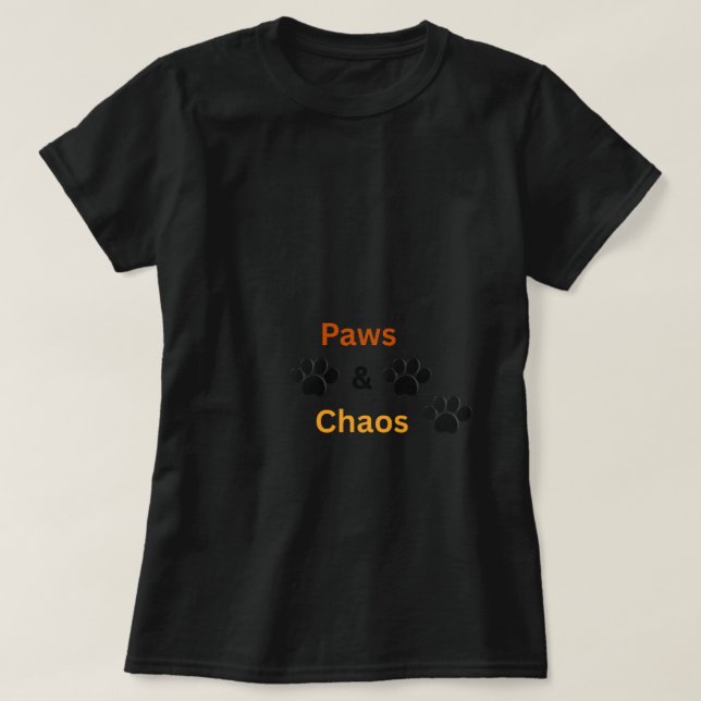 Roliga husdjursälskare T-shirts med Klor & Kaos (Design framsida)