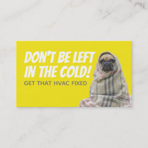 Roliga HVAC-sloganvisitkortar Visitkort