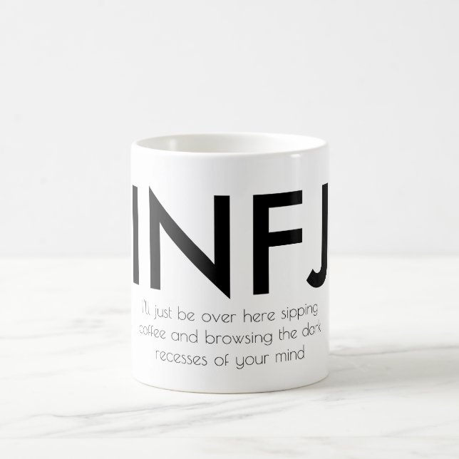 Roliga INFJ - Att bläddra som är ditt, varar Kaffemugg (Center)