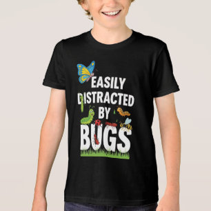 Roliga Insekter Lätt Distraherade Av Bugs Vetenska T Shirt