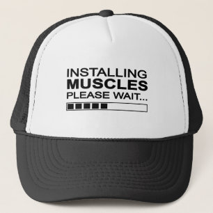 Roliga installerande muskler truckerkeps