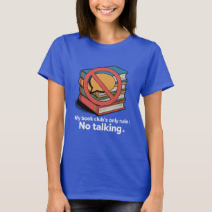 Roliga introvertbokklubbens "Inget snack"-regel T Shirt