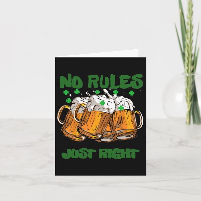 Roliga Irland Irländska 4-Bladig St Paddys  Kort (Framsida)