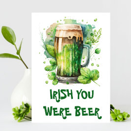 Roliga irländska ölpunsj St Patricks Day Meddelande