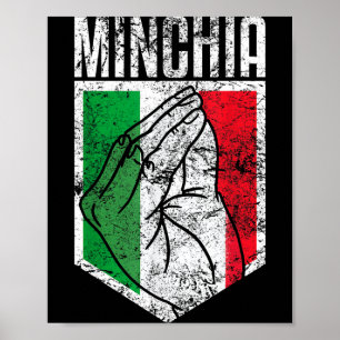 Roliga Italien Minichia-citat Italienska Poster