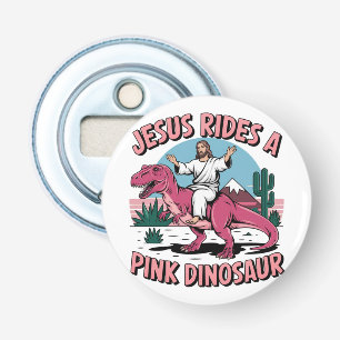 Roliga Jesus-memes, Jesus rider på en rosa dinosau Flasköppnare
