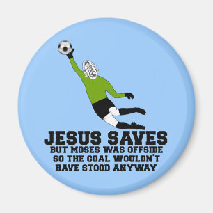 Roliga Jesus sparar Magnet