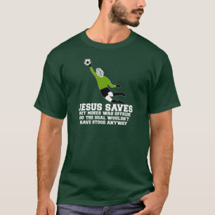 Roliga Jesus sparar Tee Shirt
