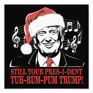 Roliga jul-President Trump-pyjamaskläder Fula Xmas Fototryck