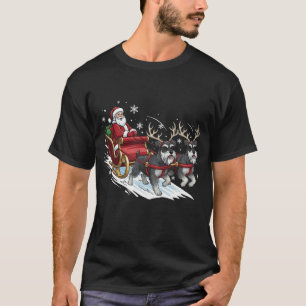 Roliga jul Schnauzer hund älskare T Shirt
