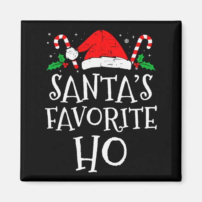 Roliga jul-tomtar Favorit Ho Naughty Pyjamas  Magnet (Framsidan)