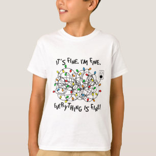 Roliga julbelysningar Det är bra Jag mår bra Allti T Shirt