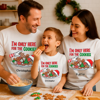 Roliga julgodiskakor – Anpassat namn T Shirt