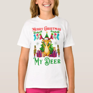 Roliga julgranens renar, God Jul Min Älg T Shirt