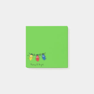 Roliga julgransljus med katt post-it block
