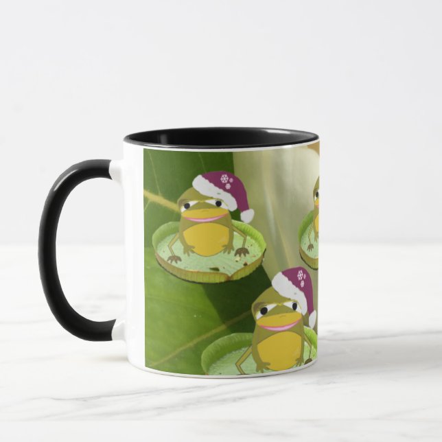 Roliga julgrodyrmuggar mugg (Vänster)