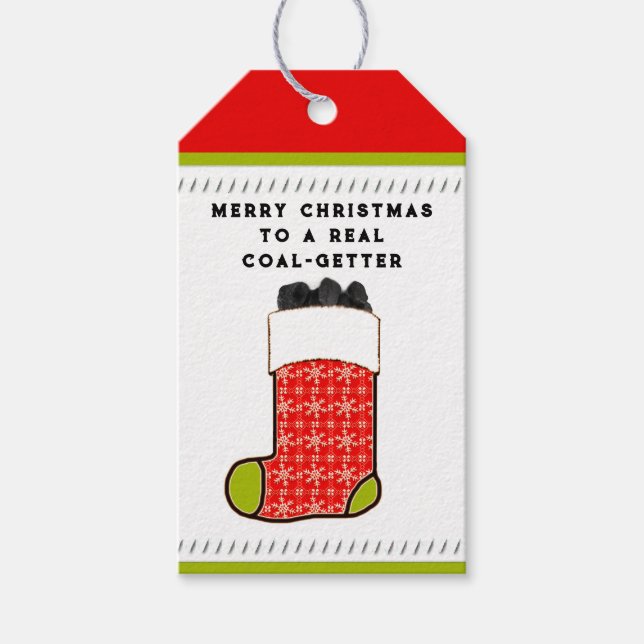 Roliga julklappstaggar presentetikett (Framsidan)