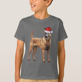 Roliga jultröjor för barn med belgisk malinois-hun t shirt