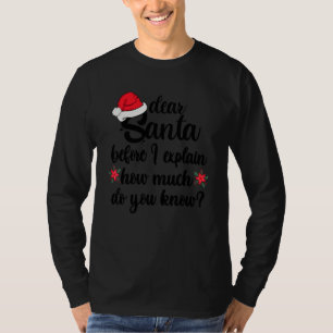 Roliga jultröjor vuxna Tomte Jag kan förklara T Shirt