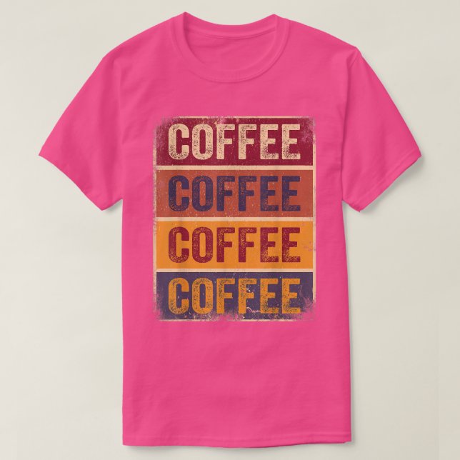 Roliga kaffegåvor Retro kaffekärlekare t-shirt kaf (Design framsida)