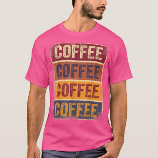 Roliga kaffegåvor Retro kaffekärlekare t-shirt kaf